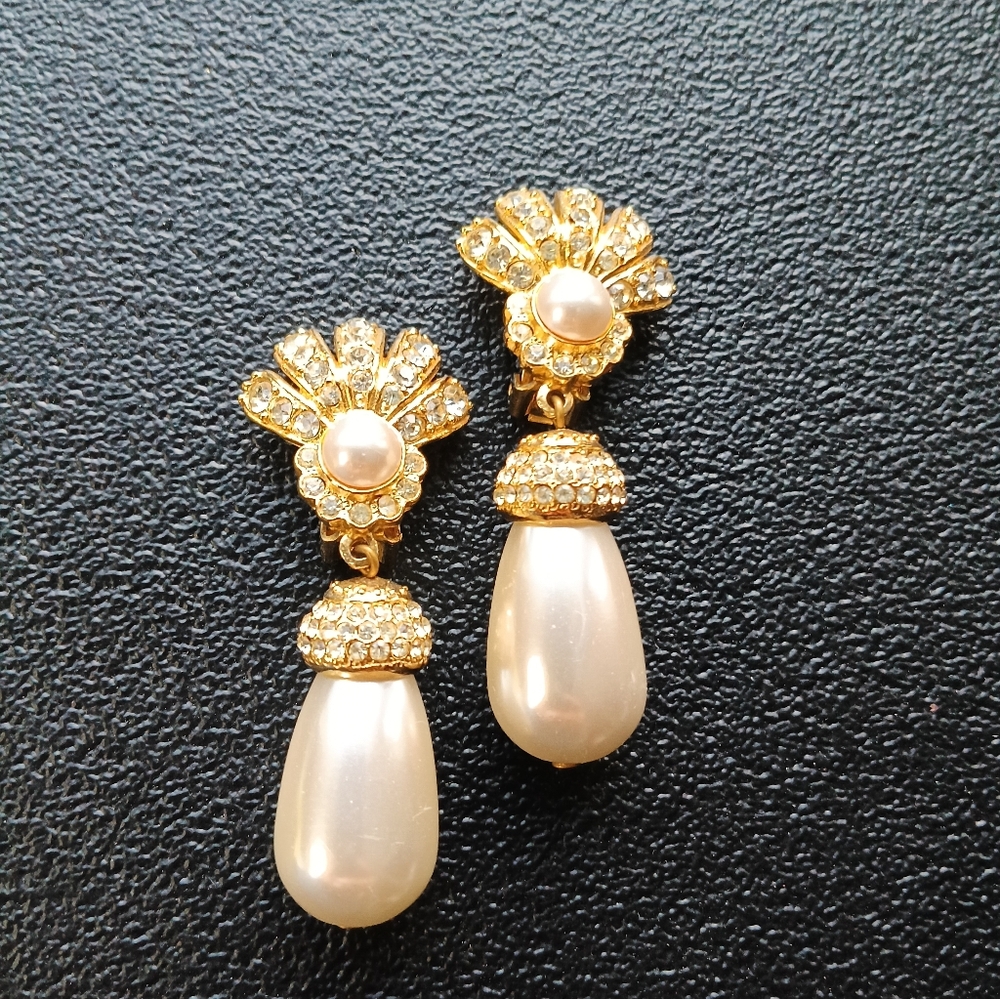 Rhinestone Earrings By Tara